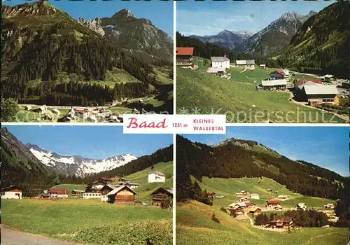 Baad Mittelberg Kleinwalsertal Teilansichten Kat. Mittelberg