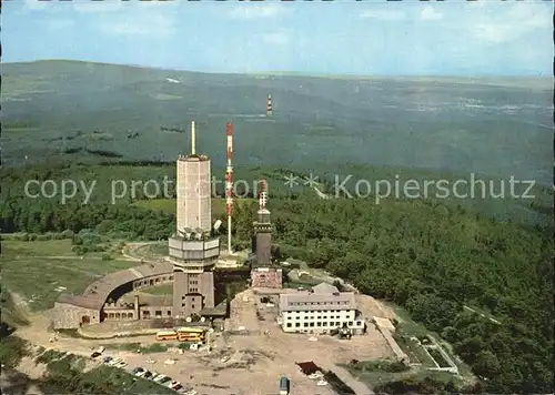 Grosser Feldberg Taunus Fernmelde Fernseh und UKW Sender Fliegeraufnahme Kat. Schmitten