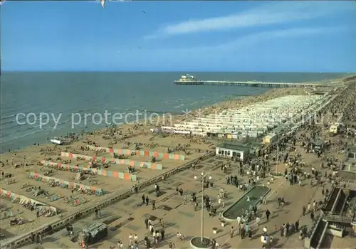 Blankenberge Strandzicht Fliegeraufnahme Kat. 