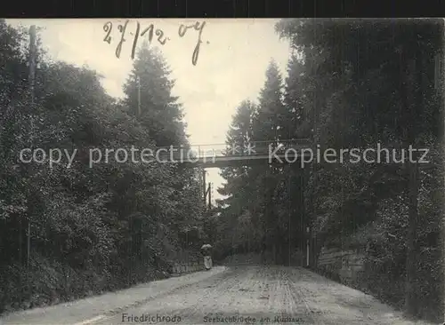 Friedrichroda Seebachbruecke am Kurhaus Kat. Friedrichroda