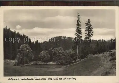 Friedrichroda Weg zur Schauenburg Kat. Friedrichroda