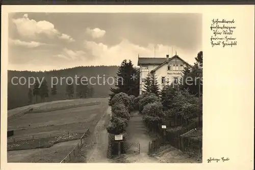 Finsterbergen Ferienheim Haus Hainfels Kat. Finsterbergen Thueringer Wald