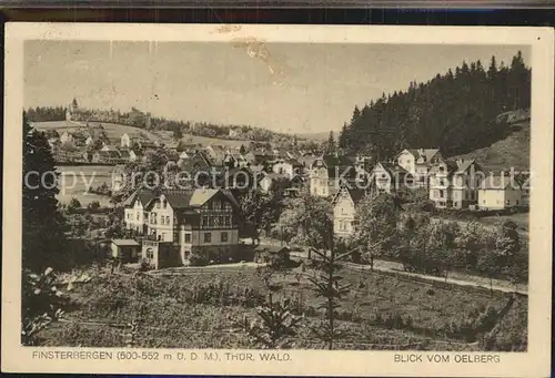 Finsterbergen Blick vom oelberg Kat. Finsterbergen Thueringer Wald