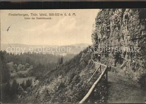 Finsterbergen Unter der Hainfelswand Kat. Finsterbergen Thueringer Wald