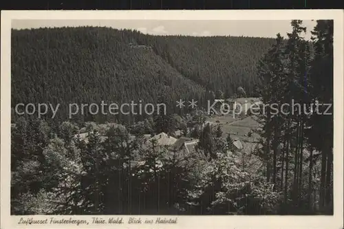 Finsterbergen Blick ins Haintal Kat. Finsterbergen Thueringer Wald