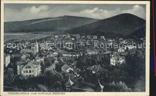 Friedrichroda Blick vom Kurhaus Kat. Friedrichroda