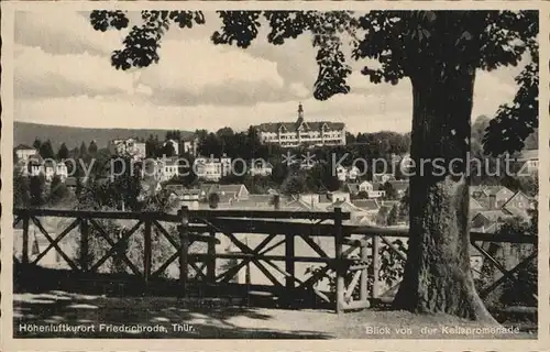 Friedrichroda Blick von der Keilspromenade Kat. Friedrichroda