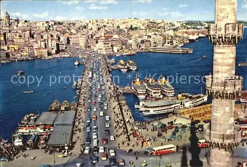 Istanbul Constantinopel Galata Bruecke Kat. Istanbul