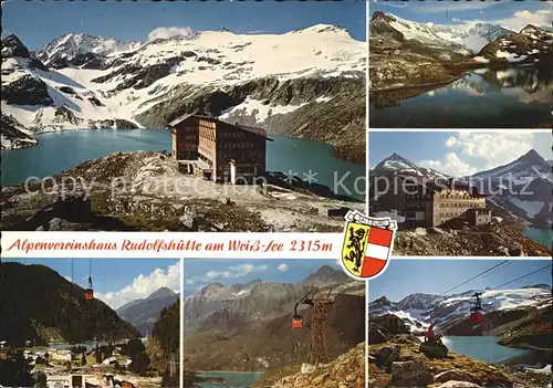 Rudolfshuette mit Tauernkogel Weissensee Enzingerboden Seilbahn Tauernmoossee Kat. Uttendorf