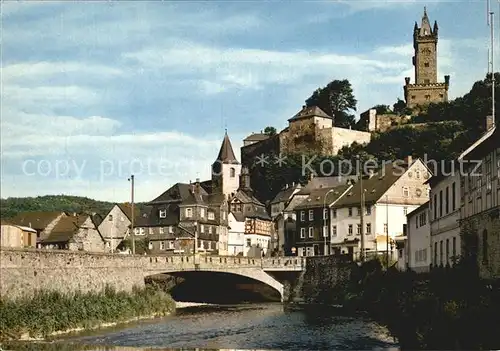 Dillenburg Dillpartie mit Schlossberg Kat. Dillenburg