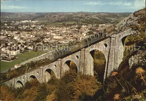 Lourdes Hautes Pyrenees Pic du Jer Funiculaires sur le Viaduc Kat. Lourdes