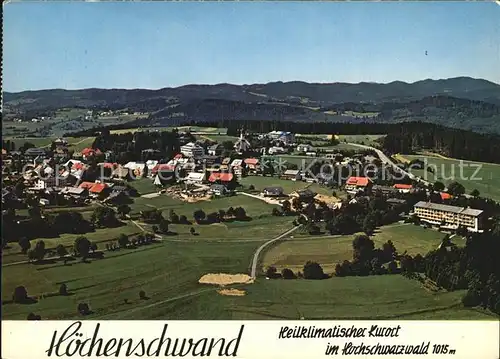Hoechenschwand Heilklimatischer Kurort im Hochschwarzwald Thorbecke Luftbild G 5 5751 Kat. Hoechenschwand