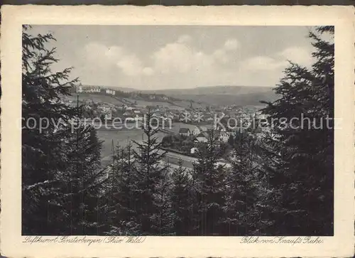 Finsterbergen Blick von Knaufis Ruhe Kat. Finsterbergen Thueringer Wald