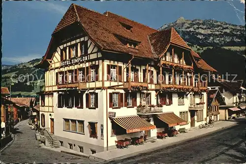 Frutigen BE Hotel Simplon Kat. Frutigen