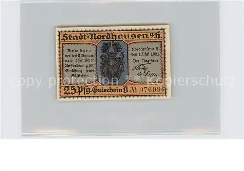 Nordhausen Thueringen Martinsabend 25 Pfennig Kat. Nordhausen Harz