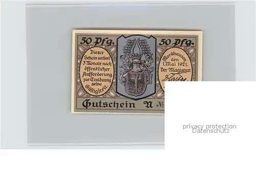 Nordhausen Thueringen Nordhieser Priem 50 Pfennig Kat. Nordhausen Harz