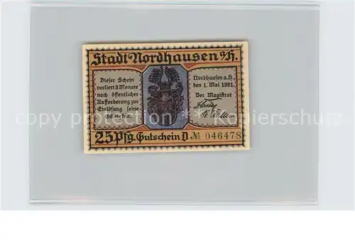 Nordhausen Thueringen Martinsabend 25 Pfennig Kat. Nordhausen Harz