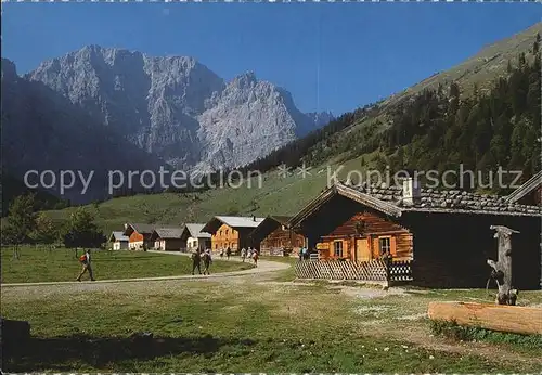 Eng Karwendel Engalm am Gr Ahornboden mit Grubenkarspitze Kat. Schwaz