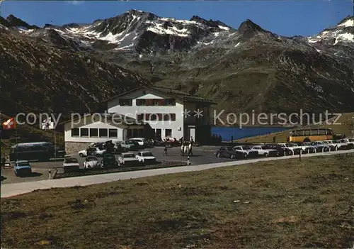 Lukmanierpass Passhoehe Hospezi S. Maria und Stausee Kat. Lukmanier