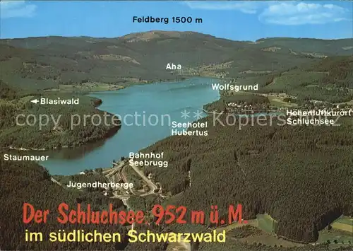 Schluchsee Fliegeraufnahme Kat. Schluchsee