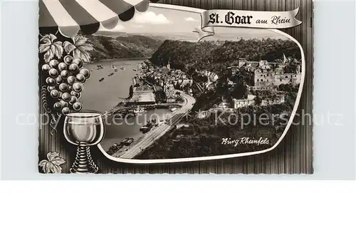 St Goar Burg Rheinfels Kat. Sankt Goar