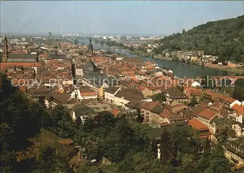 Heidelberg Neckar Blick von der Scheffelstrasse  Kat. Heidelberg