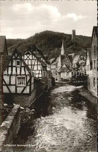 Monreal Eifel Haeuser an der Elz Fachwerkhaeuser Burg Luftkurort Kat. Monreal