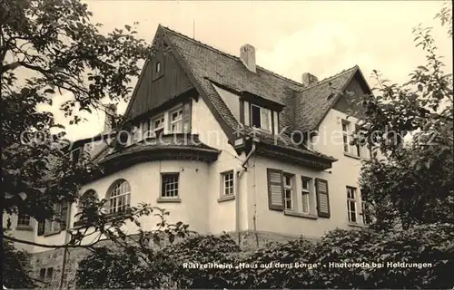 Hauteroda Ruestzeitheim Haus auf dem Berge Kat. Hauteroda