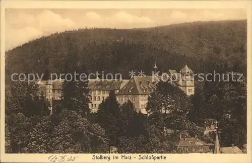 Stolberg Harz Schlosspartie Kat. Stolberg Harz