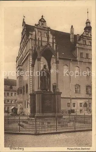 Wittenberg Lutherstadt Melanchthon Denkmal Kat. Wittenberg