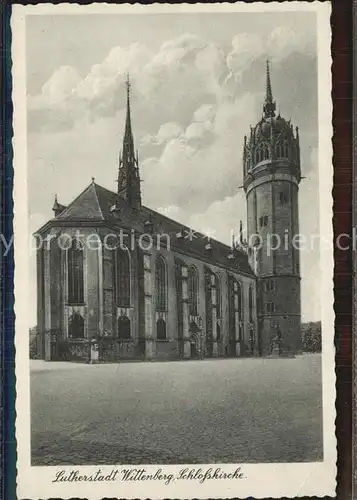 Wittenberg Lutherstadt Schlosskirche Kat. Wittenberg