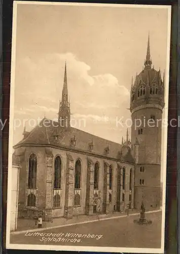 Wittenberg Lutherstadt Schlosskirche Kat. Wittenberg