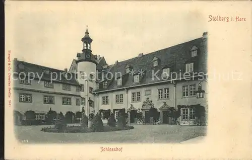 Stolberg Harz Schlosshof Kat. Stolberg Harz