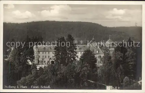 Stolberg Harz Fuerstliches Schloss Kat. Stolberg Harz