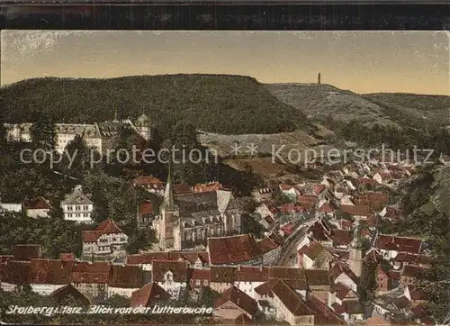 Stolberg Harz Blick von der Lutherbuche Kat. Stolberg Harz