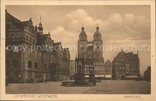 Wittenberg Lutherstadt Marktplatz Kat. Wittenberg