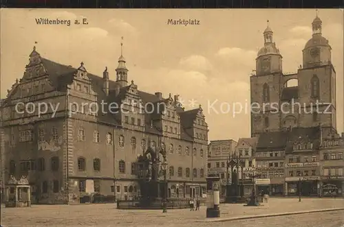 Wittenberg Lutherstadt Marktplatz Kat. Wittenberg