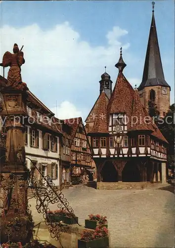 Michelstadt aeltestes Rathaus  Kat. Michelstadt