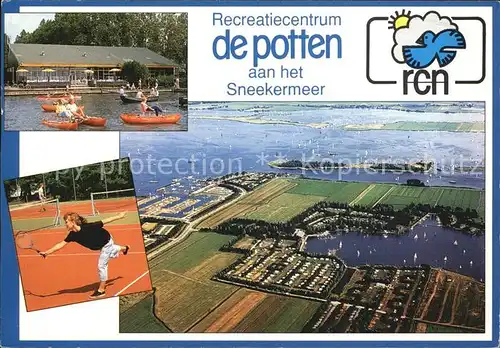 Sneek Fliegeraufnahme Recreatiecentrum de potten Kat. Sneek