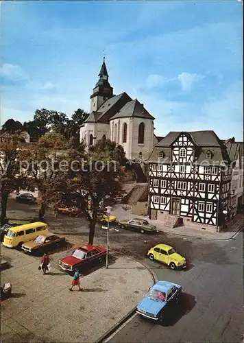 Haiger Marktplatz mit Stadtkirche  Kat. Haiger