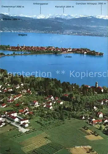 Lindau Bodensee Fliegeraufnahme Kat. Lindau (Bodensee)