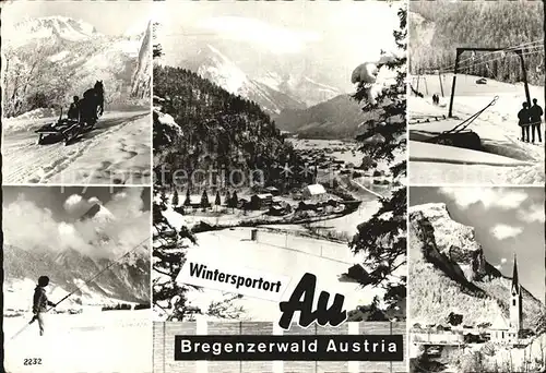 Au Bregenzerwald Sesselbahn Pferd  Kat. Schoppernau