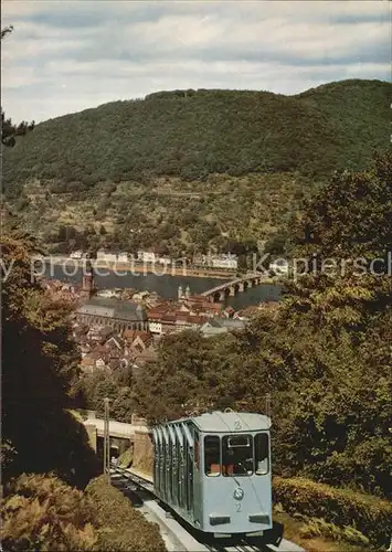 Heidelberg Neckar Bergbahn Koenigstuhl  Kat. Heidelberg