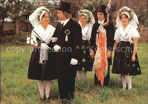 Heinersbrueck Niedersorbische Hochzeitstrachten Kat. Heinersbrueck