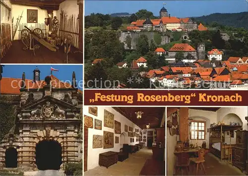 Kronach Oberfranken Festung Rosenberg Kat. Kronach