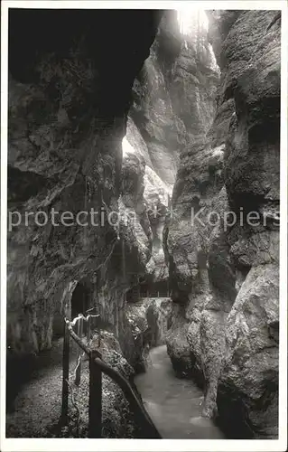 Partenkirchen Partnachklamm Kat. Garmisch Partenkirchen