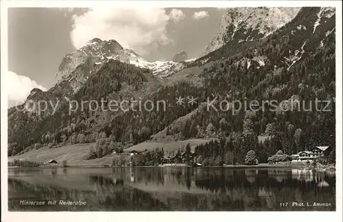 Hintersee Allgaeu mit Reiteralpe Kat. Immenstadt i.Allgaeu