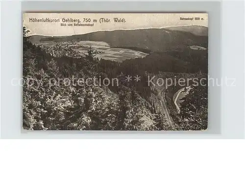 Gehlberg Blick vomBettelmannskopf Kat. Gehlberg