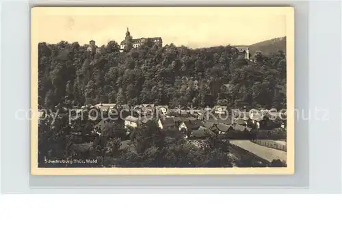 Schwarzburg Thueringer Wald Schloss Panorama Kat. Schwarzburg