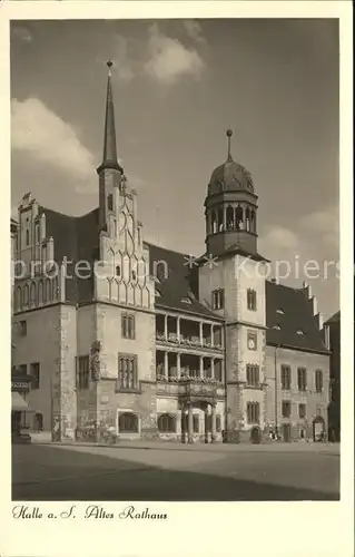 Halle Saale Altes Rathaus Kat. Halle